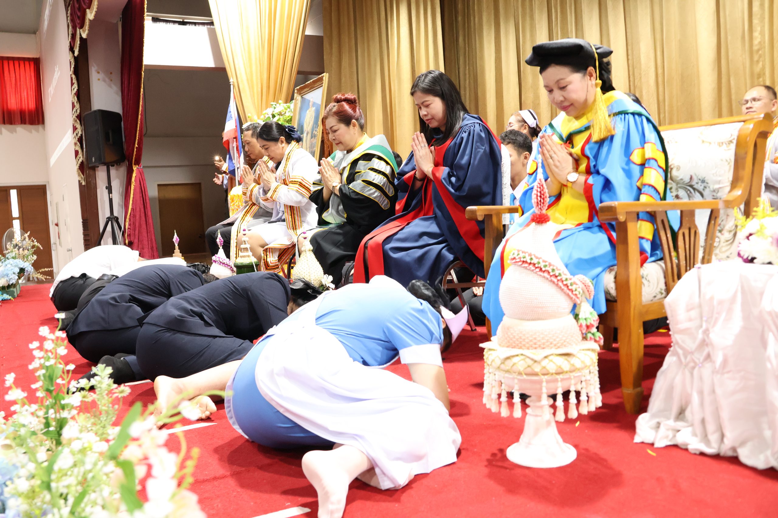กิจกรรมพิธีไหว้ครูวิทยาลัยพยาบาลศรีมหาสารคาม ประจำปีการศึกษา 2568